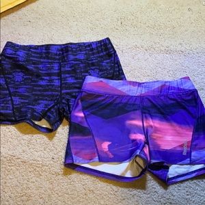 2 pack of women’s Reebok spandex shorts.